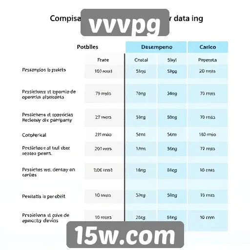 Desempenho do vvvpg em comparativo com outras plataformas
